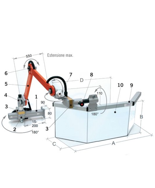 Protezione per fresatrice a mandrino verticale Protezione per fresatrice a mandrino verticale