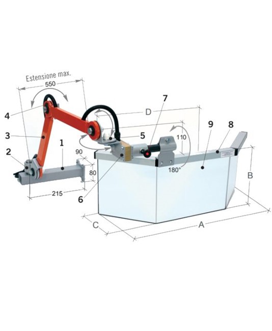 Protezione per fresatrice universale Protezione per fresatrice universale