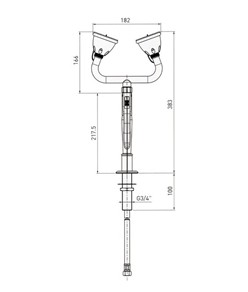 Doccetta lavaocchi estraibile