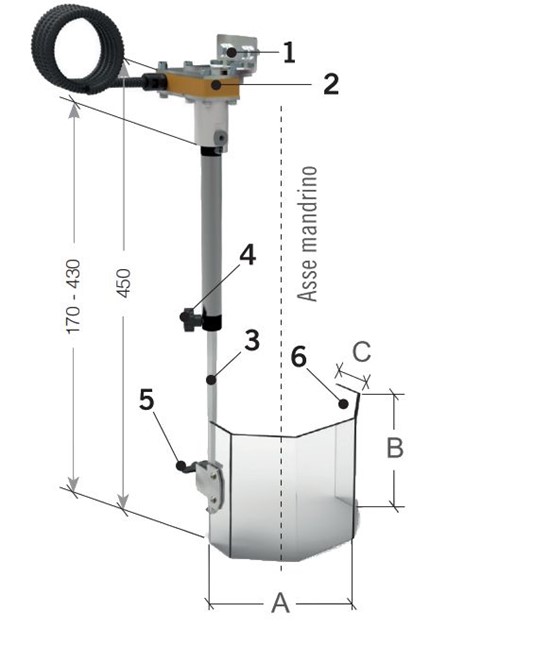 Protezione per trapano a colonna di piccole dimensioni Protezione per trapano a colonna di piccole dimensioni