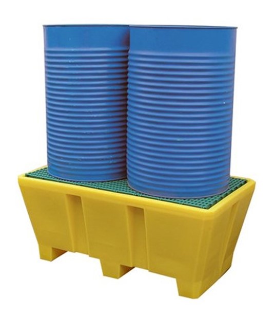 Vasca raccolta in Polietilene per 2 fusti Vasca raccolta in Polietilene per 2 fusti