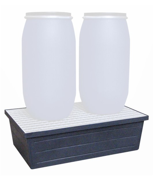 Vasca di contenimento per 2 fusti 200 litri Vasca di contenimento per 2 fusti 200 litri