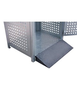 Armadio in acciaio zincato per stoccaggio di 12 bombole. Armadio in acciaio zincato per stoccaggio di 12 bombole.