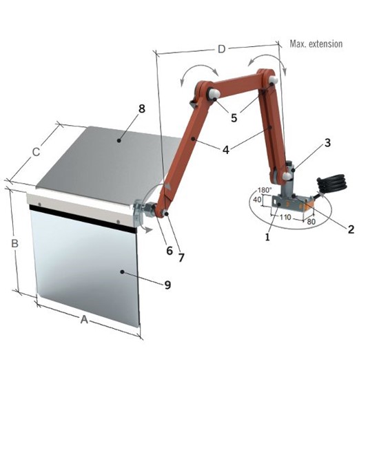 Protezione paratrucioli per torni Protezione paratrucioli per torni