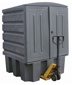 Armadio con vasca di raccolta per cisternetta