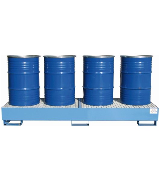 Vasca in linea per 4 fusti da 200 litri Vasca in linea per 4 fusti da 200 litri