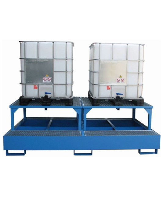 Vasca con rialzo per 2 cisternette da 1000 litri Vasca con rialzo per 2 cisternette da 1000 litri