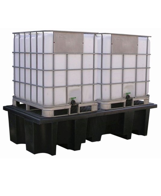 Vasca di raccolta in plastica per 2 cisterne Vasca di raccolta in plastica per 2 cisterne