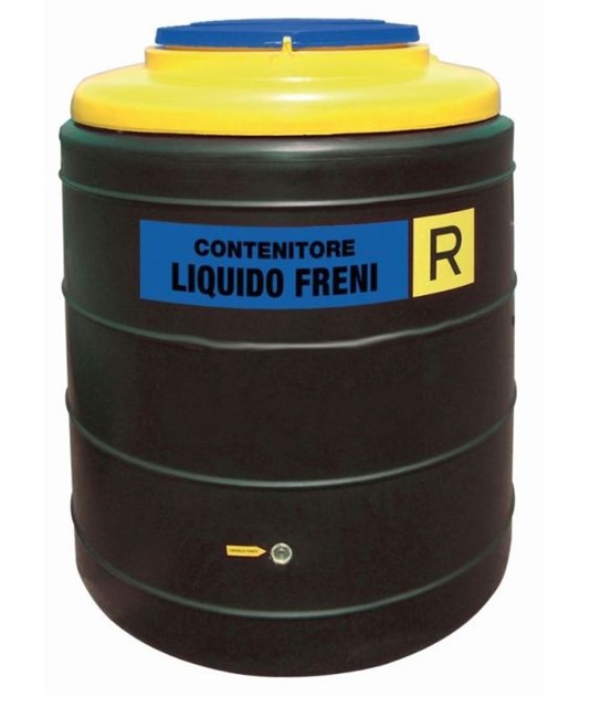 Contenitore in polietilene per raccolta liquido freni Contenitore in polietilene per raccolta liquido freni