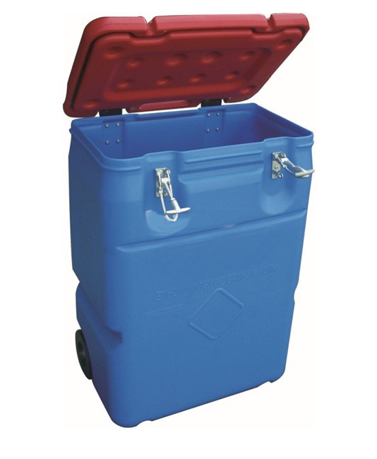 Box carrellato in polietilene  omologato per il trasporto ADR Box carrellato in polietilene  omologato per il trasporto ADR