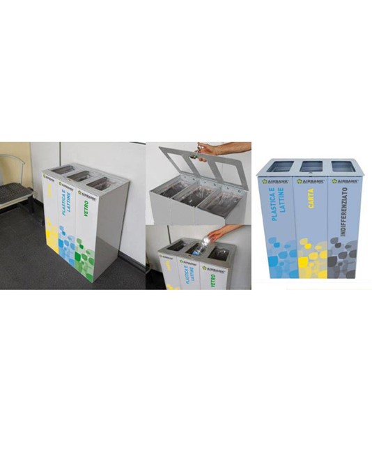 Isola ecologica a 4 scomparti Isola ecologica a 4 scomparti