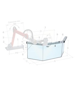 Ricambio per protezione fresatrice universale