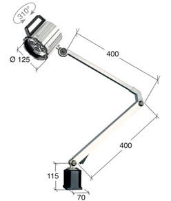 Lampada a led per macchine utensili