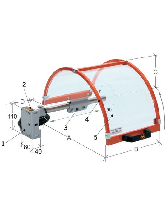 Protezione copri mandrino per tornio Protezione copri mandrino per tornio