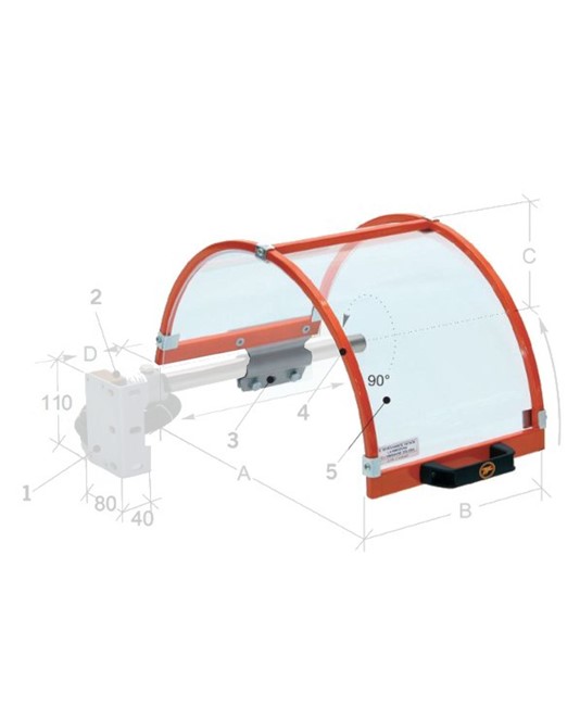 Solo Schermo per protezione copri mandrino per tornio Solo Schermo per protezione copri mandrino per tornio