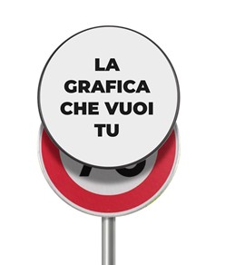 Pannello per copertura/sostituzione temporanea dei cartelli stradali tondi