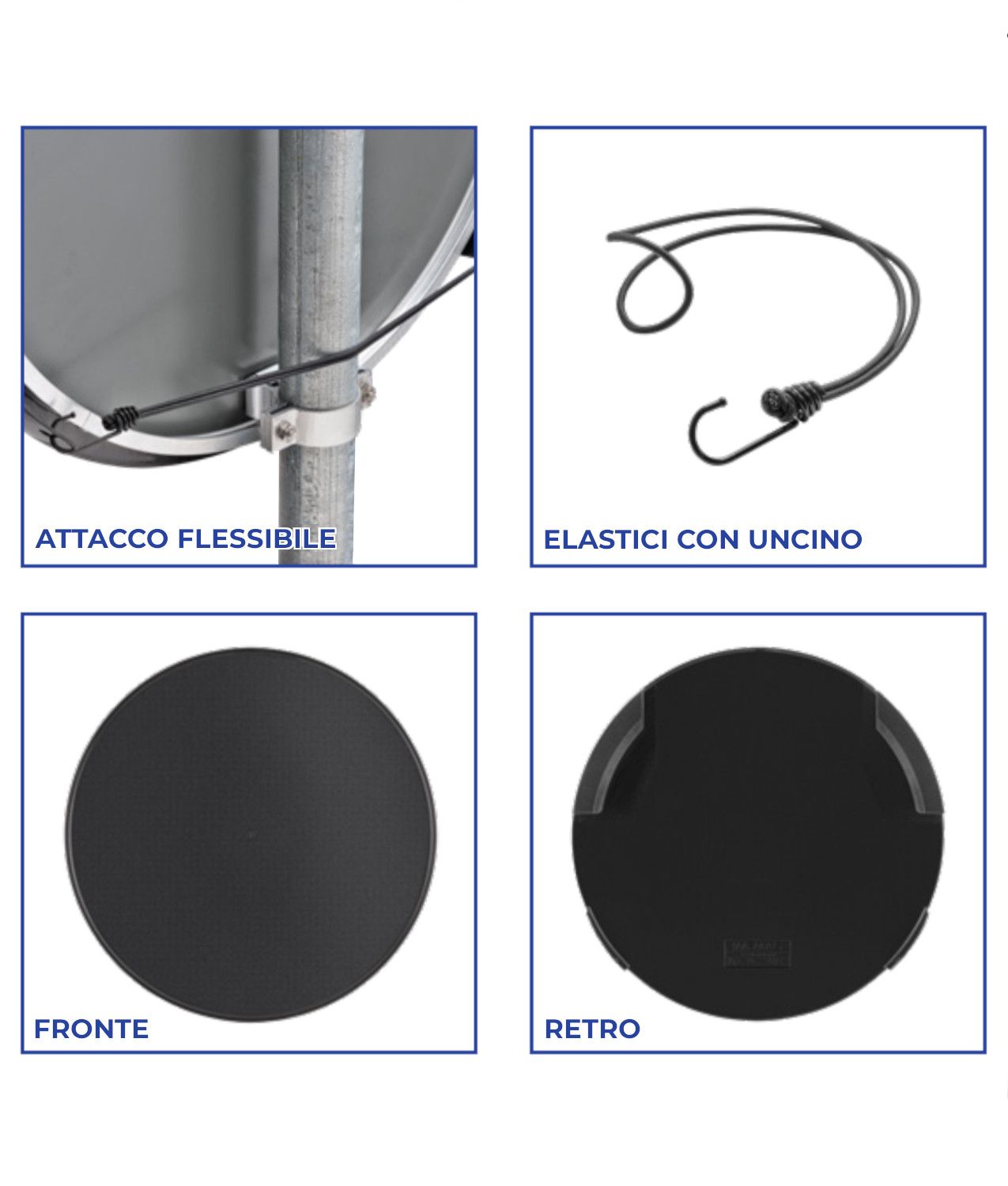 Pannello per copertura/sostituzione temporanea dei cartelli stradali tondi