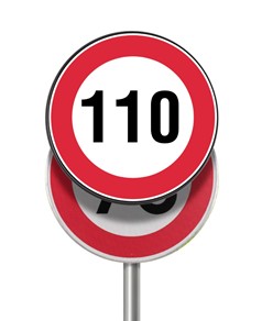 Pannello per copertura/sostituzione temporanea dei cartelli stradali tondi