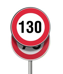 Pannello per copertura/sostituzione temporanea dei cartelli stradali tondi