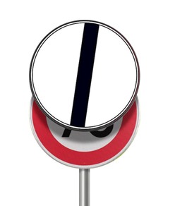 Pannello per copertura/sostituzione temporanea dei cartelli stradali tondi