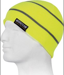 Cappello liscio in maglia alta visibilità Workteam