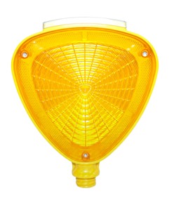 Lampeggiatore led con batteria e pannello solare  per paletti o transenne codice ZEP