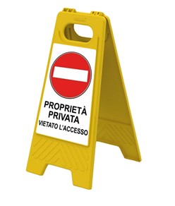 Cavalletto segnaletico personalizzato
