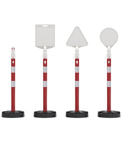 Paletto segnaletico dissuasore  in PVC  ZT63R2