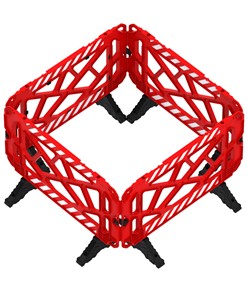 Transenna stradale pubblicitaria, in policarbonato robusto alleggerito  ZT80150 Transenna stradale pubblicitaria, in policarbonato robusto alleggerito  ZT80150