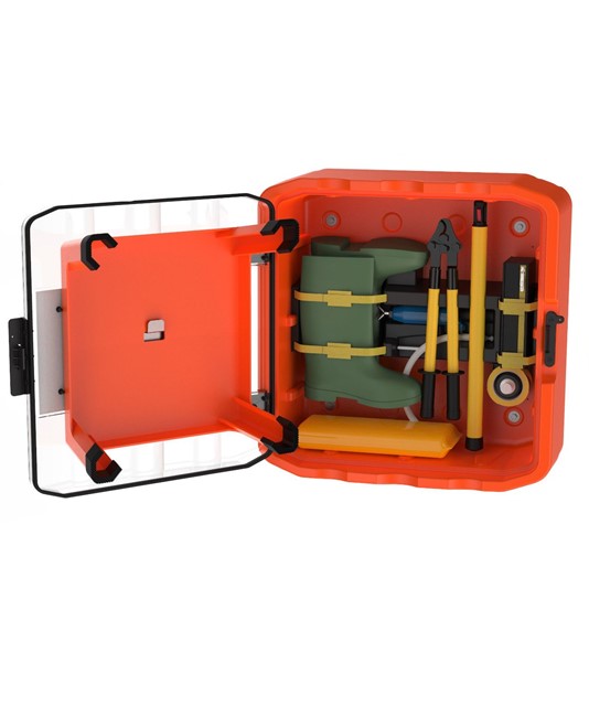 Armadio elettro soccorso completo con DPI e attrezzature dielettriche Armadio elettro soccorso completo con DPI e attrezzature dielettriche