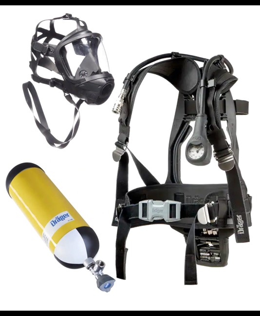 Autorespiratore con maschera e bombola Drager PSS 3000 QRC