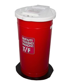 Contenitore urbano raccolta rifiuti tossici nocivi