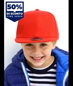 CAPPELLO BAMBINO VISIERA PIATTA 6 PANNELLI Atlantis