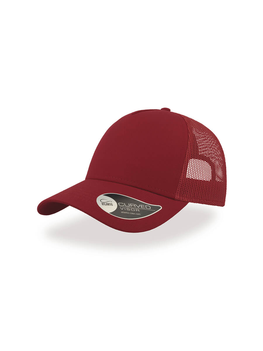 CAPPELLO VISIERA CURVA 5 PANNELLI MESH POSTERIORE Atlantis