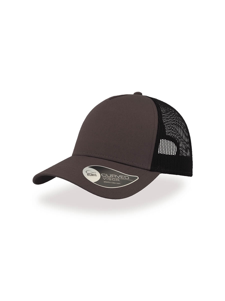 CAPPELLO VISIERA CURVA 5 PANNELLI MESH POSTERIORE Atlantis