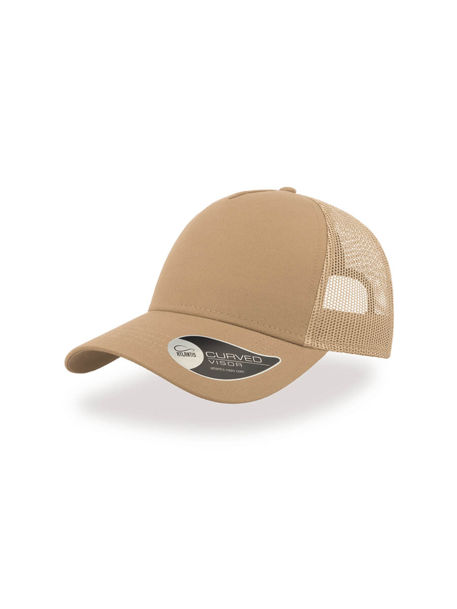 CAPPELLO VISIERA CURVA 5 PANNELLI MESH POSTERIORE Atlantis