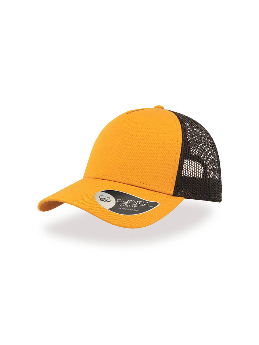 CAPPELLO VISIERA CURVA 5 PANNELLI MESH POSTERIORE Atlantis