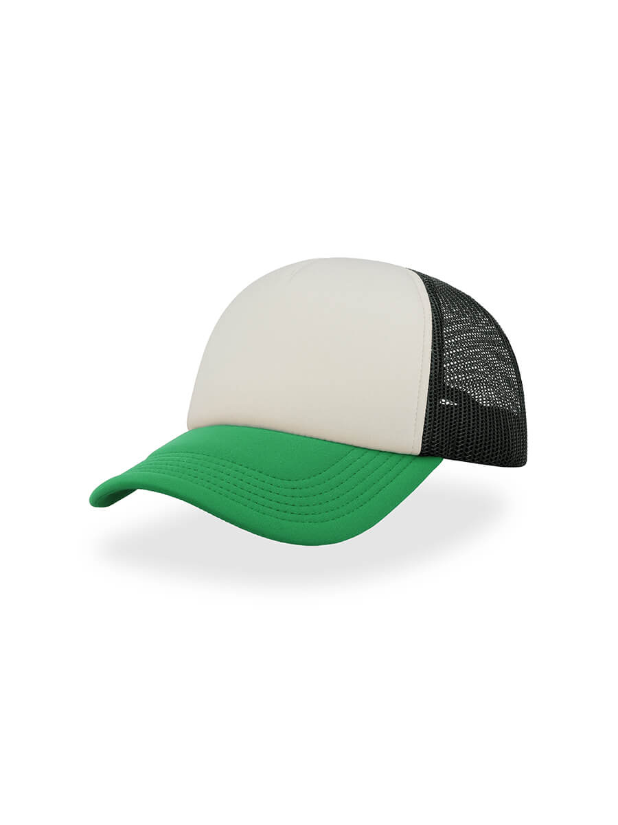 CAPPELLO VISIERA CURVA 5 PANNELLI MESH POSTERIORE Atlantis