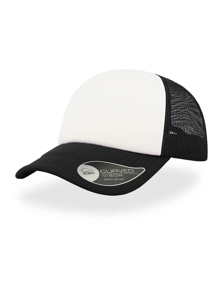 CAPPELLO VISIERA CURVA 5 PANNELLI MESH POSTERIORE Atlantis