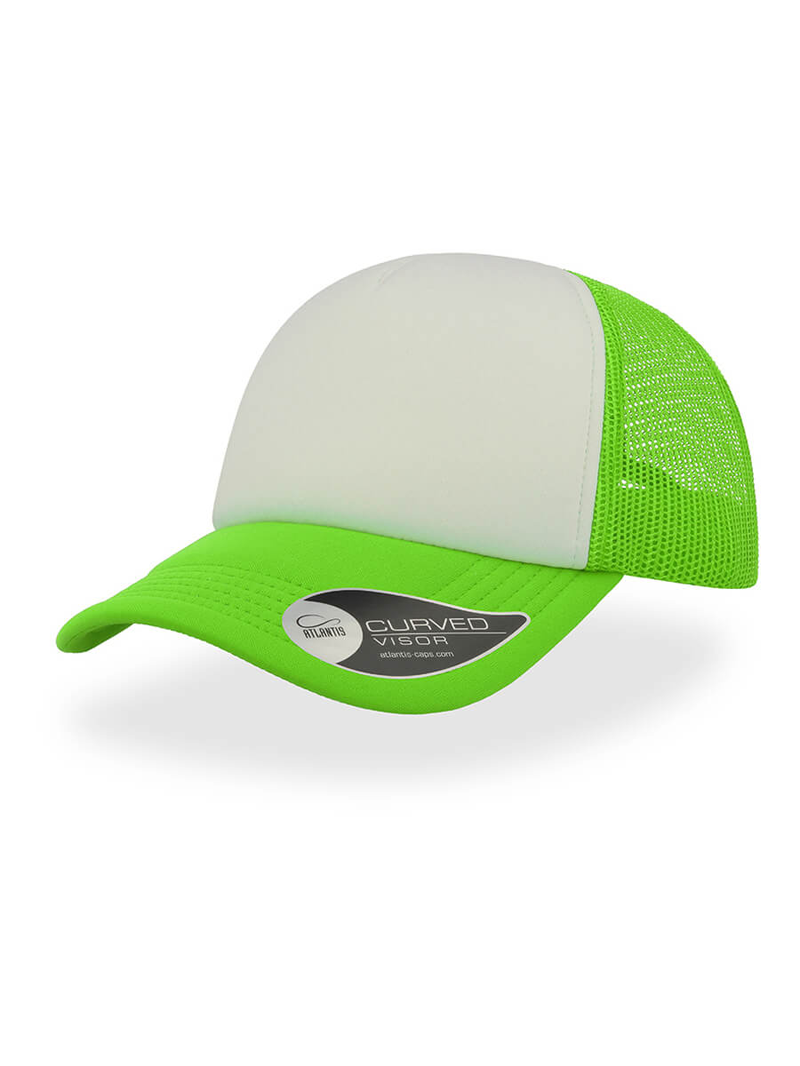 CAPPELLO VISIERA CURVA 5 PANNELLI MESH POSTERIORE Atlantis
