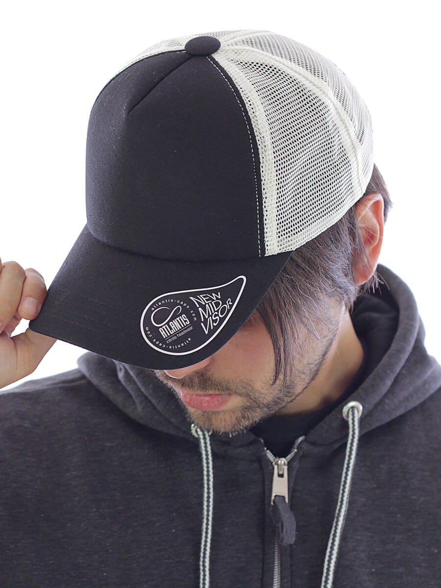 CAPPELLO VISIERA MID 5 PANNELLI MESH POSTERIORE Atlantis