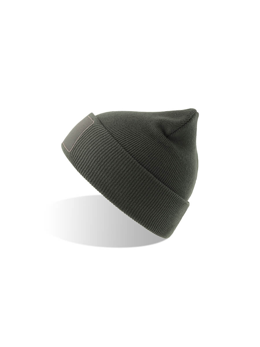 CUFFIA IN MAGLIA CON PATCH SOSTENIBILE Atlantis