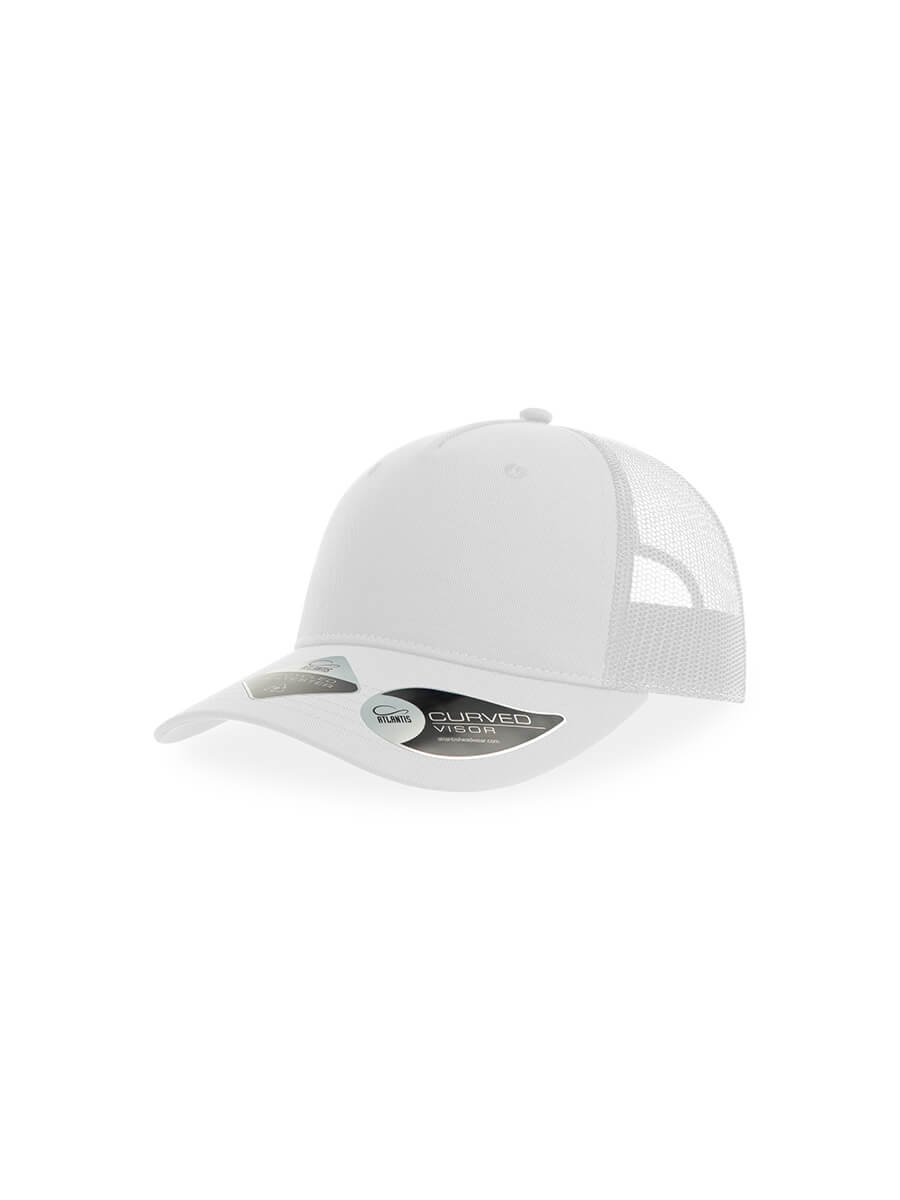 CAPPELLO VISIERA CURVA 5 PANNELLI MESH POSTERIORE Atlantis