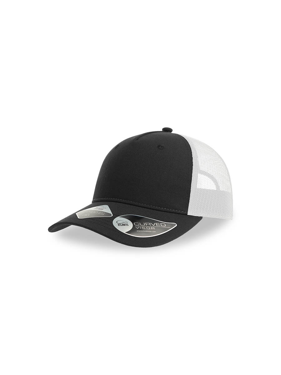 CAPPELLO VISIERA CURVA 5 PANNELLI MESH POSTERIORE Atlantis