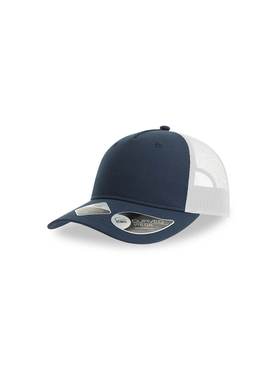 CAPPELLO VISIERA CURVA 5 PANNELLI MESH POSTERIORE Atlantis