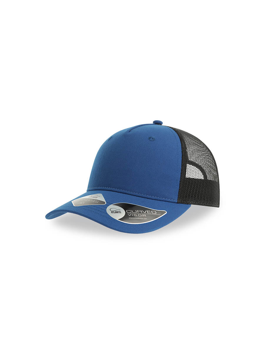 CAPPELLO VISIERA CURVA 5 PANNELLI MESH POSTERIORE Atlantis