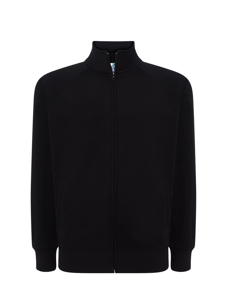 FELPA UNISEX ZIP INTERA LEGGERA FRENCH TERRY JHK