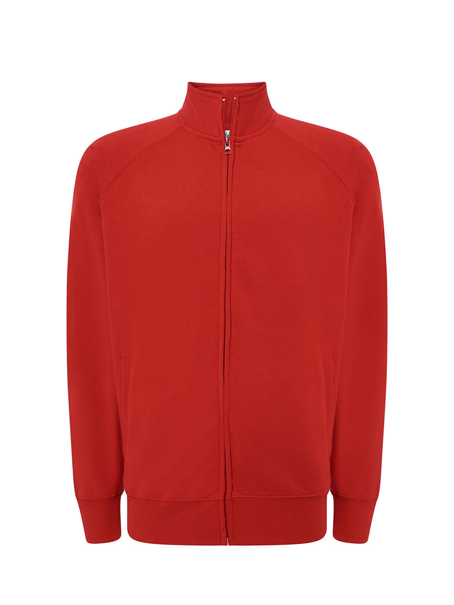 FELPA UNISEX ZIP INTERA LEGGERA FRENCH TERRY JHK