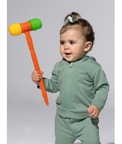 FELPA BABY CAPPUCCIO E ZIP LEGGERA FRENCH TERRY JHK FELPA BABY CAPPUCCIO E ZIP LEGGERA FRENCH TERRY JHK