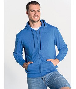 FELPA UOMO CAPPUCCIO E ZIP LEGGERA FRENCH TERRY JHK FELPA UOMO CAPPUCCIO E ZIP LEGGERA FRENCH TERRY JHK
